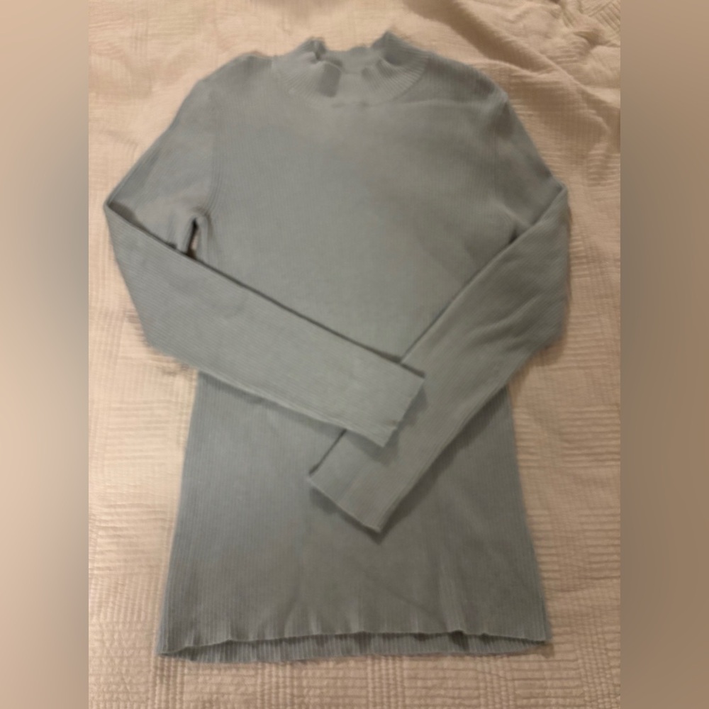 Sage Green Mock Neck Sweater